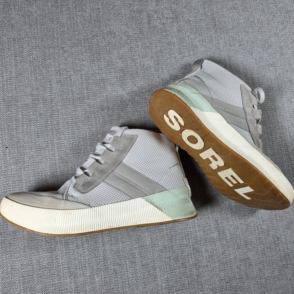 Sorel Out N About III Conquest Womens 10 Grey NL4861-009 Waterproof Sneaker Boot
